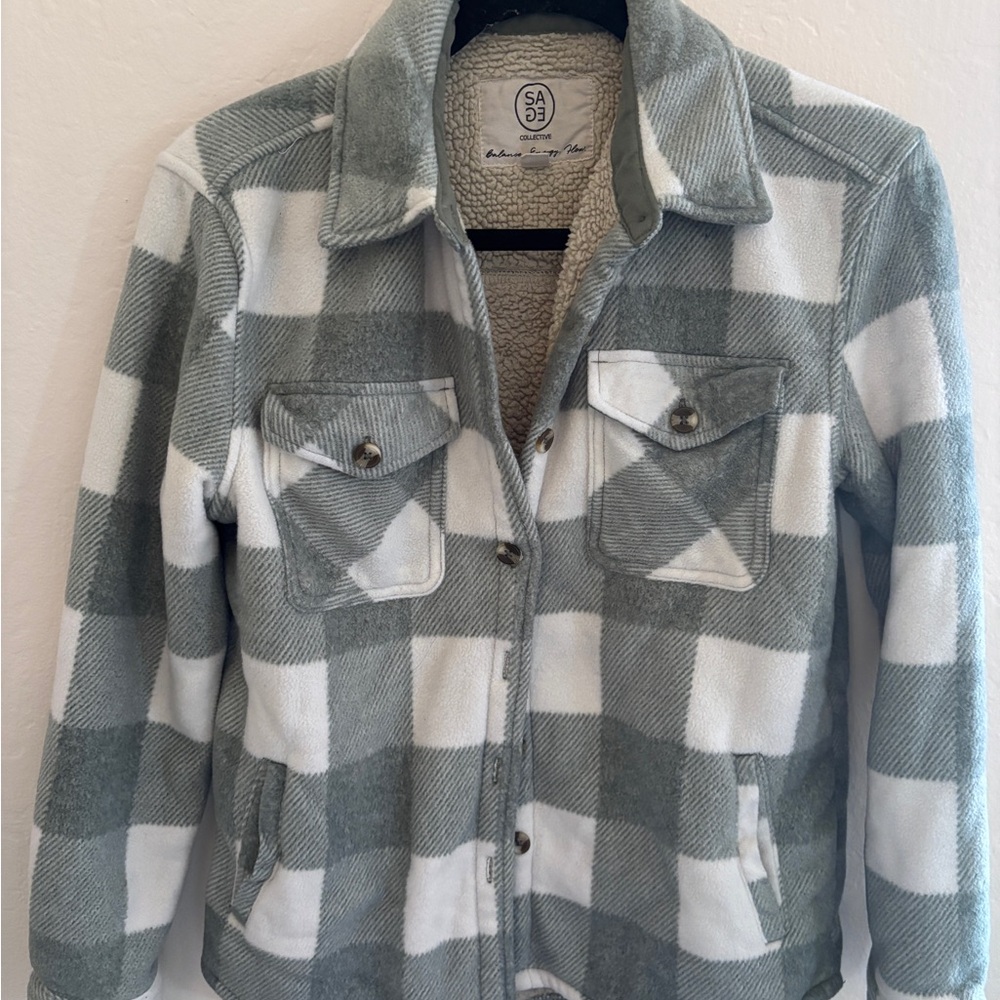 Sage Collective Sherpa-Lined Jacket